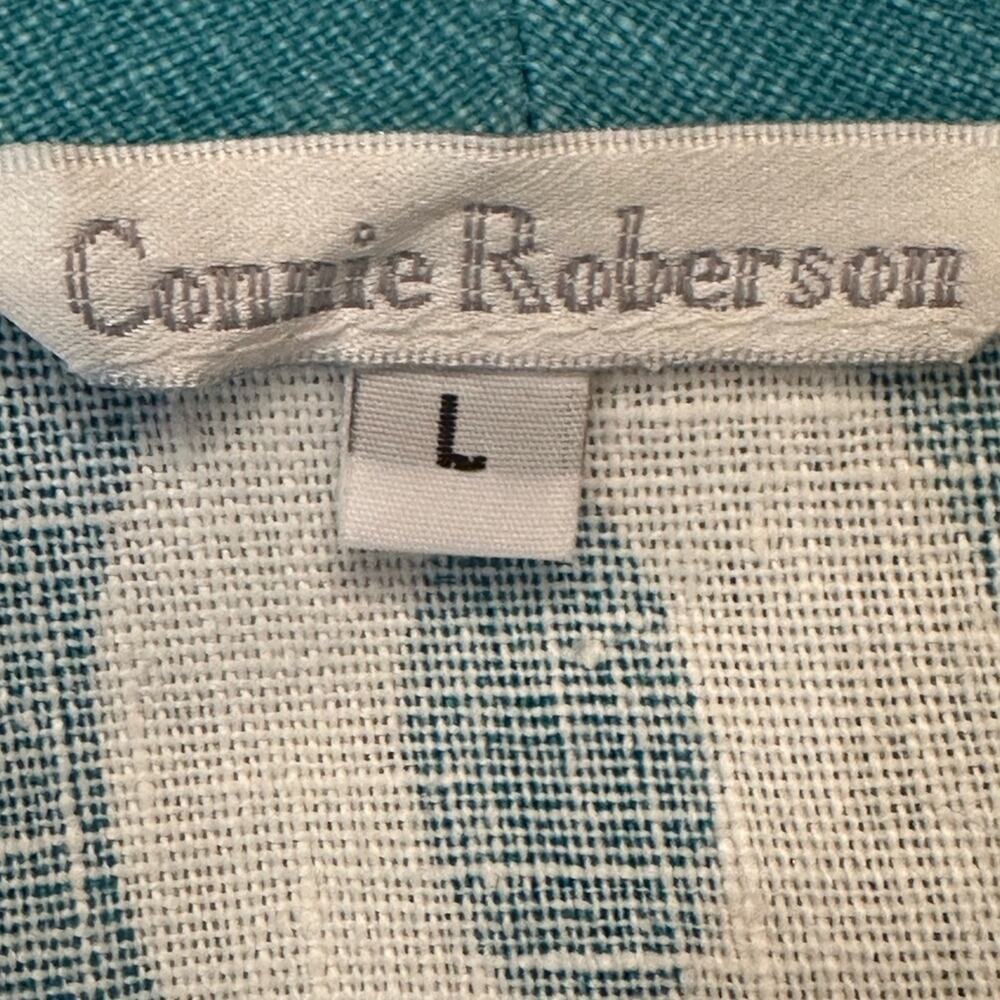 Connie Roberson Woman’s Linen Jacket Blazer Size Large - Picture 4 of 9